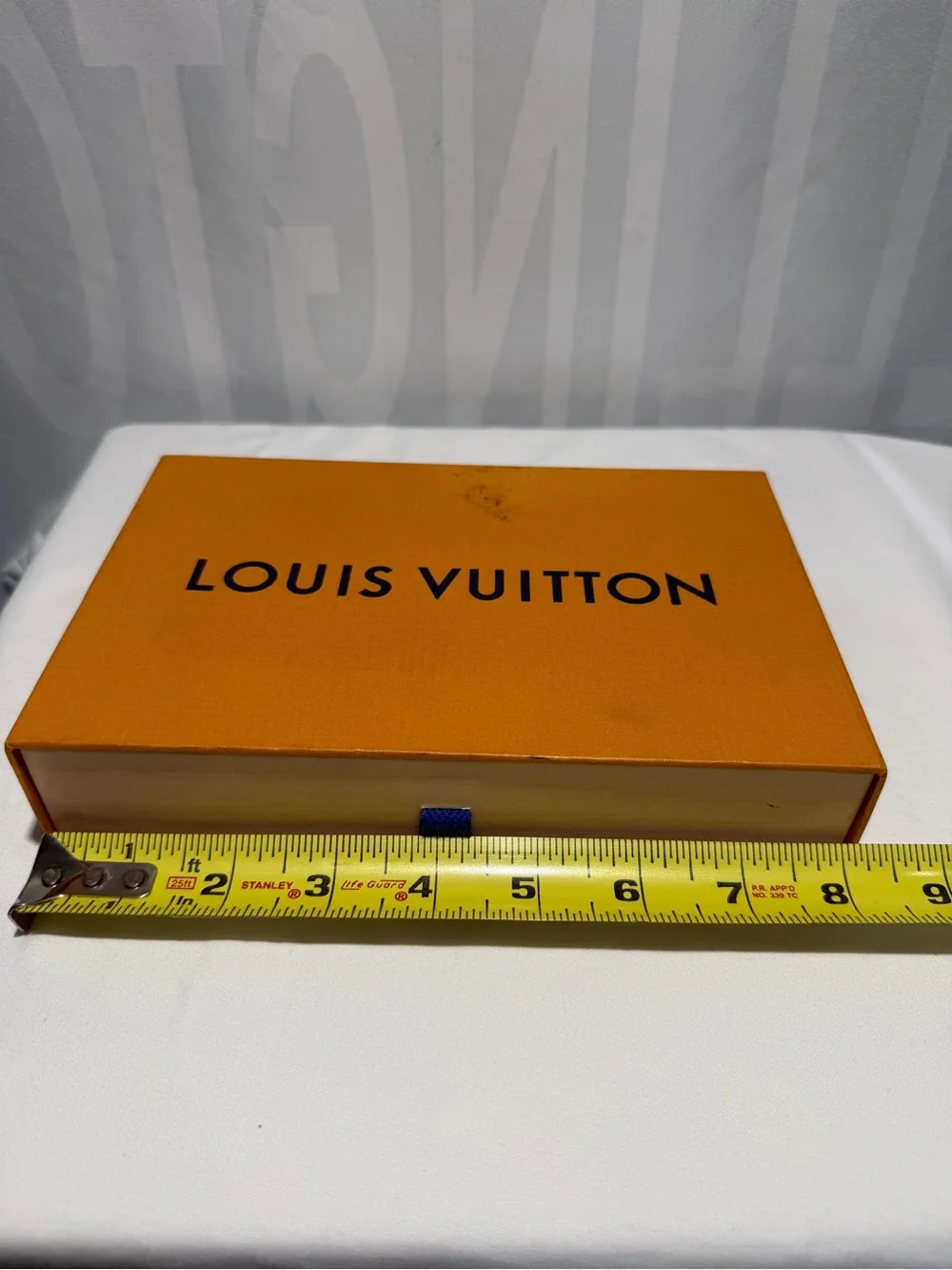 Louis Vuitton Gift or Storage Box with Blue Pull Tab